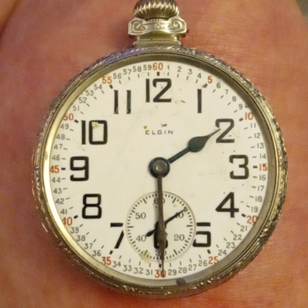 Elgin 21 jewel 14k gold filled b.w. raymond pocketwatck
